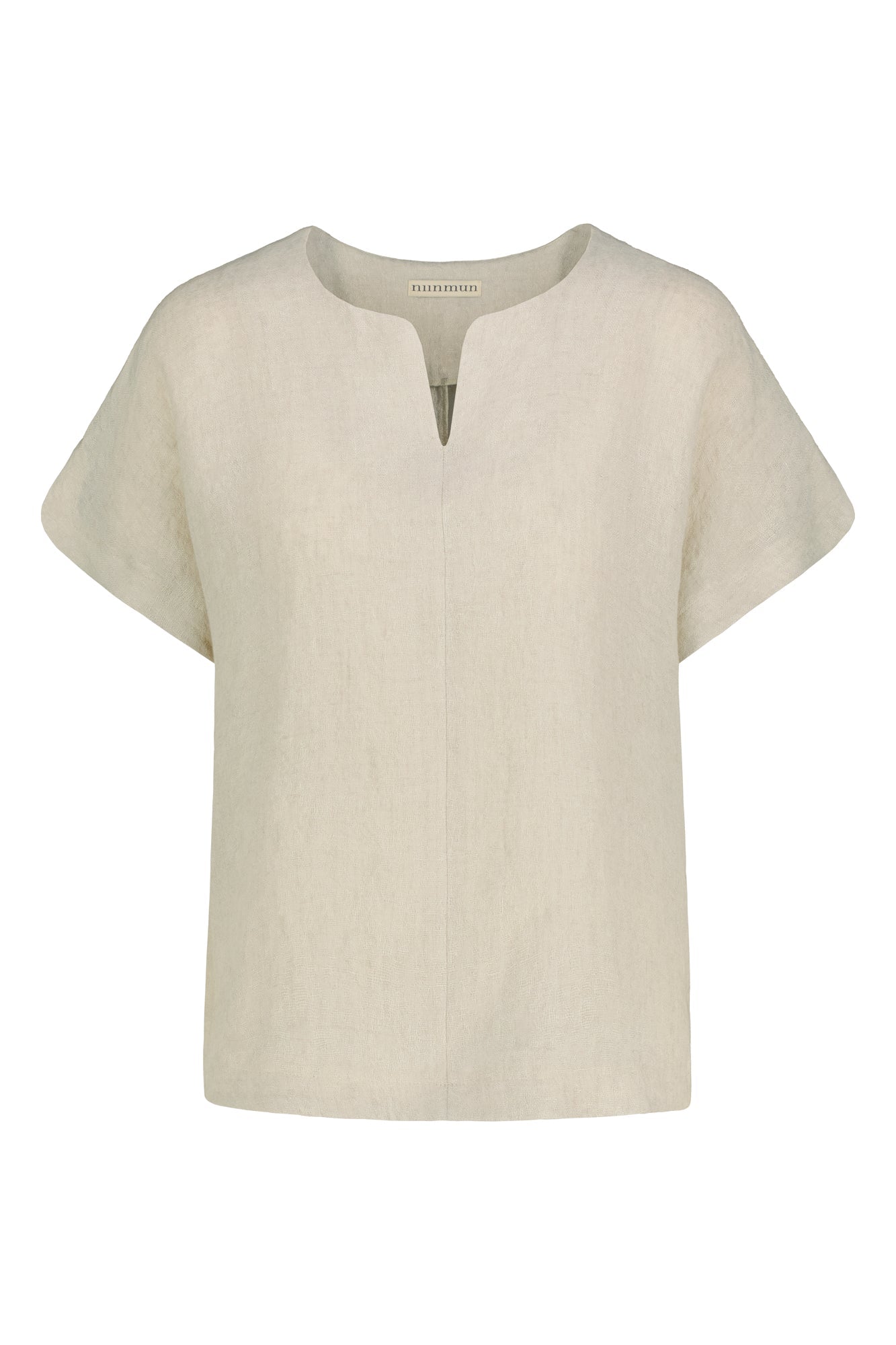 Lappo Linen-Wool Top Sand