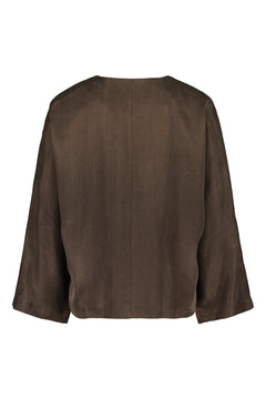 Lappo Blouse Cupro Blend Bark Brown