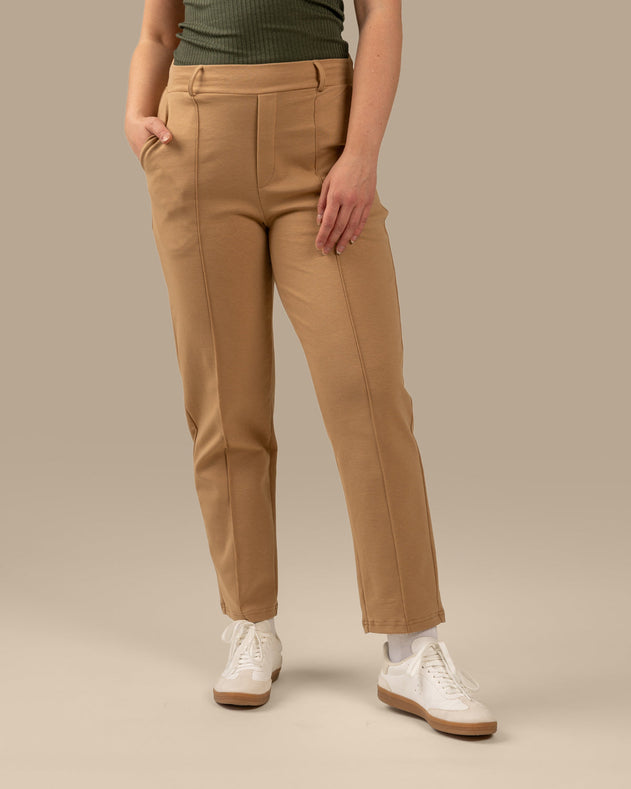 Toive Pleated Pants Beige