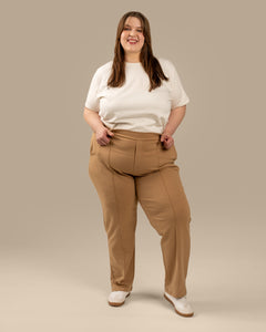 Toive Pleated Pants Beige