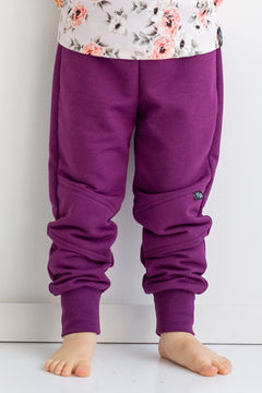 Melli EcoDesign Kids' Knee  Patch Sweatpants Purple