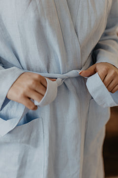 Delčia Linen Bathrobe