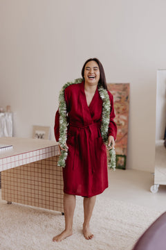 Delčia Linen Bathrobe