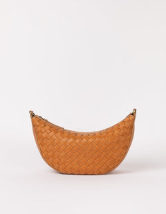 Leo Bag Woven Soft Grain Leather Wild Oak