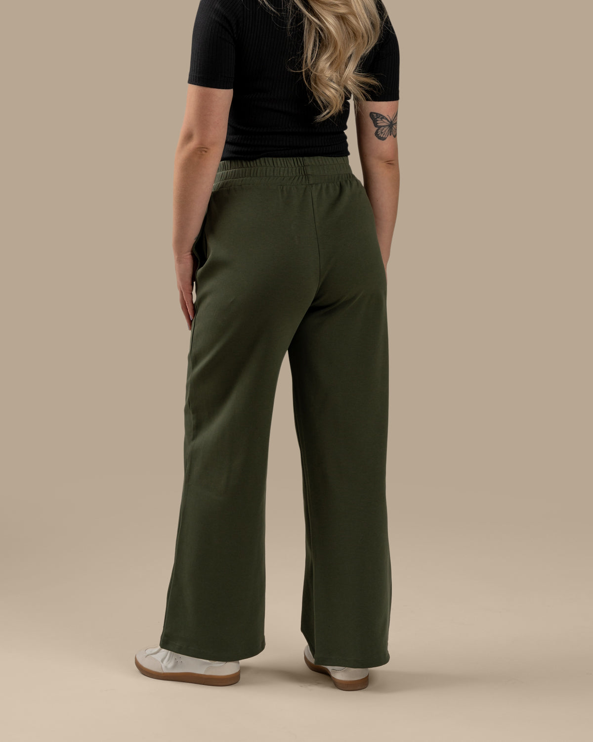 Toive Wide Trousers Khaki