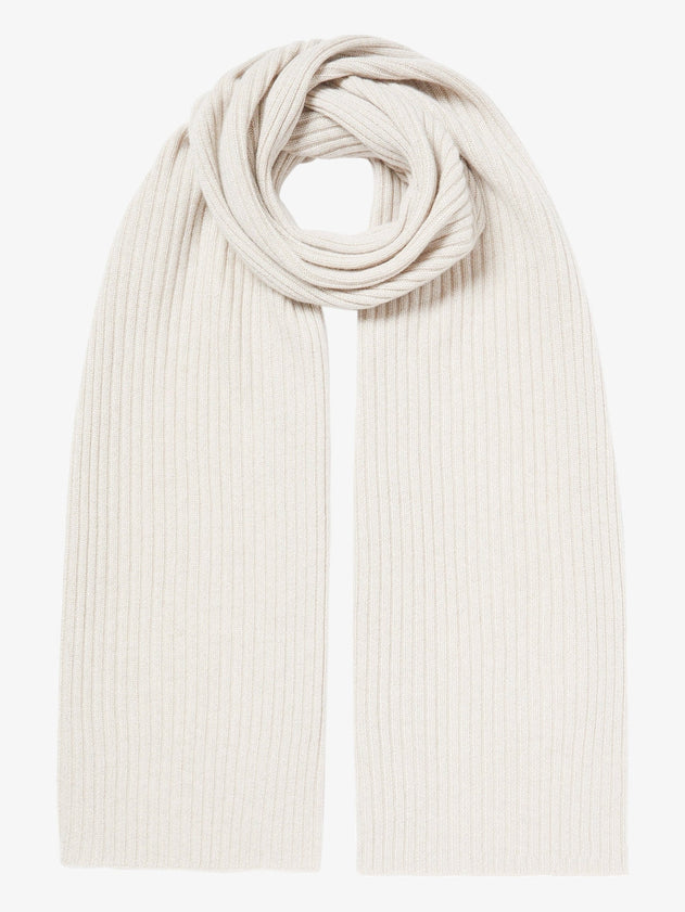 Long Cashmere Scarf Ivory