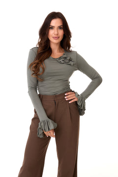 Rosalie Blouse Khaki