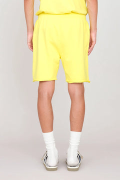 Men's Plush Shorts Yellow
