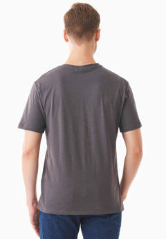 Men's Basic Round Neck T-Shirt Asphalt