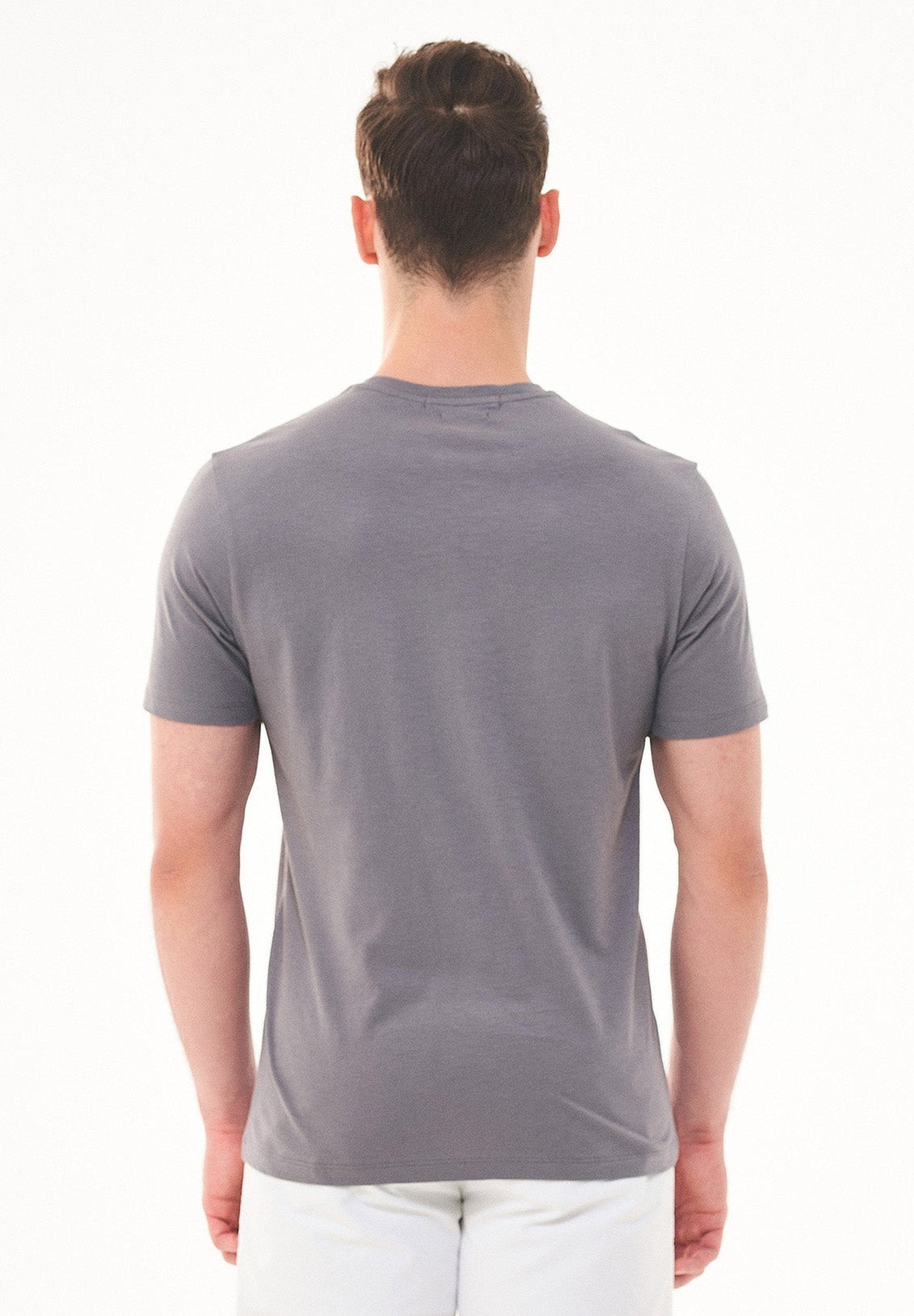 Men's Basic Round Neck T-Shirt Shadow