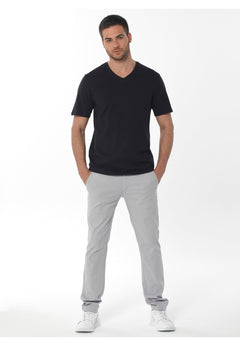 Men's Basic V-Neck T-Shirt Black