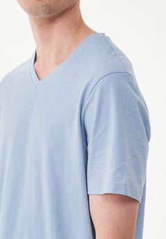 Men's Basic V-Neck T-Shirt Ice Blue