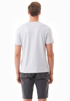 Men's Basic V-Neck T-Shirt Light Grey