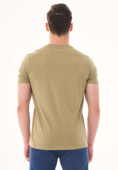 Men's Basic V-Neck T-Shirt Olive