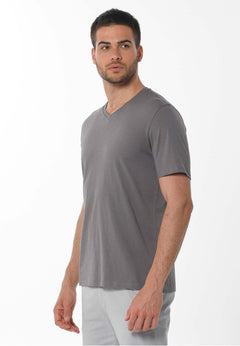 Men's Basic V-Neck T-Shirt Shadow