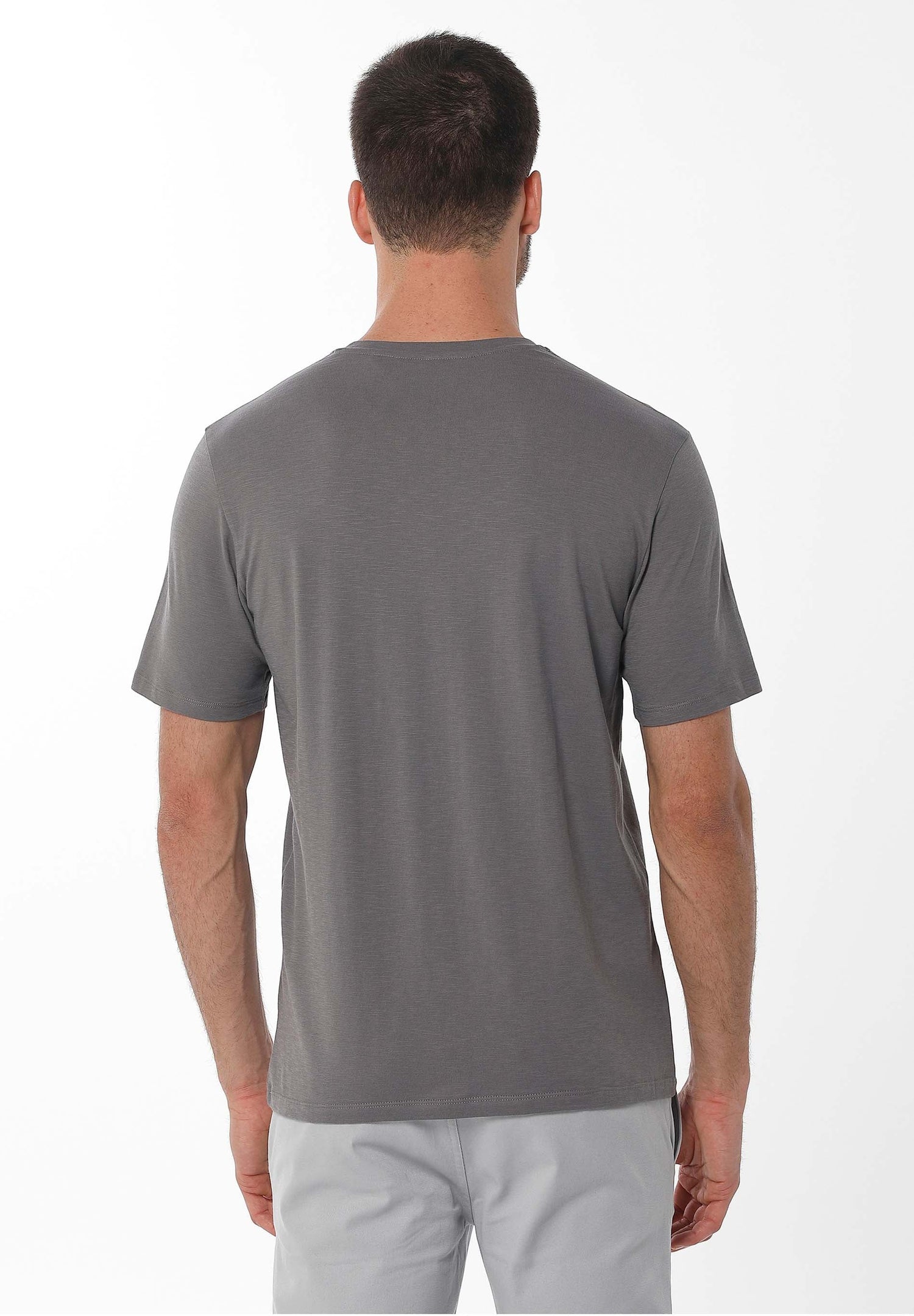 Men's Basic V-Neck T-Shirt Shadow