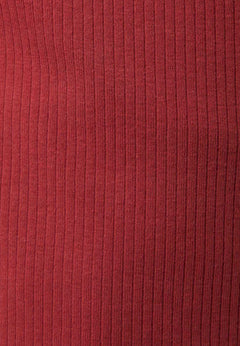 Men's Long-Sleeved Ribbed O-Neck Shirt Merlot