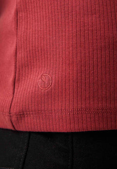 Men's Organic Cotton Turtleneck Shirt Merlot