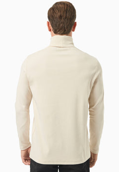 Men's Organic Cotton Turtleneck Shirt Stone