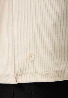 Men's Organic Cotton Turtleneck Shirt Stone