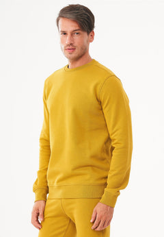 Men's Organic Cotton Fleece Sweatshirt Tobacco
