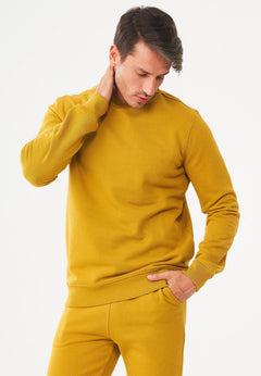 Men's Organic Cotton Fleece Sweatshirt Tobacco