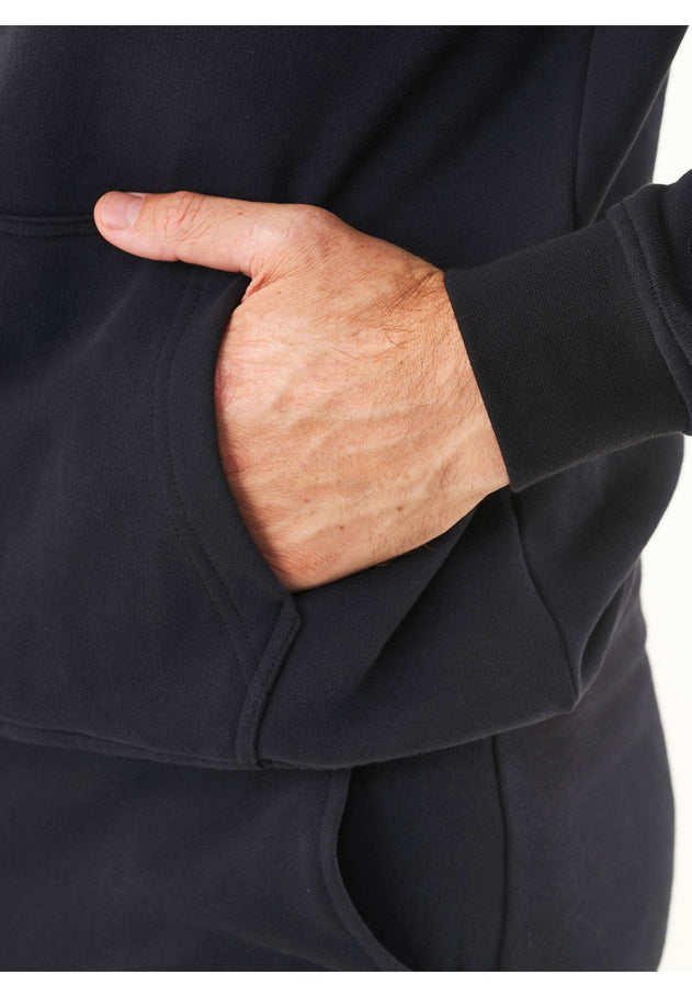 Men's Basic Soft Touch Organic Cotton Hoodie Black