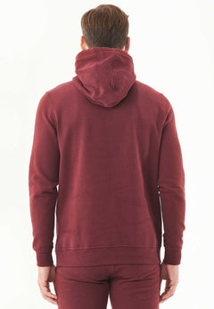 Men's Basic Soft Touch Organic Cotton Hoodie Bordeaux