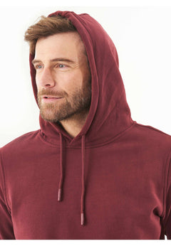 Men's Basic Soft Touch Organic Cotton Hoodie Bordeaux