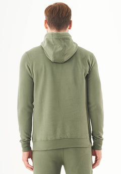 Men's Basic Soft Touch Organic Cotton Hoodie Mid Olive