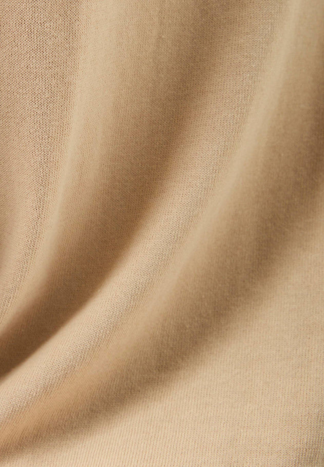 Men's Round Neck Organic Cotton Sweater Beige