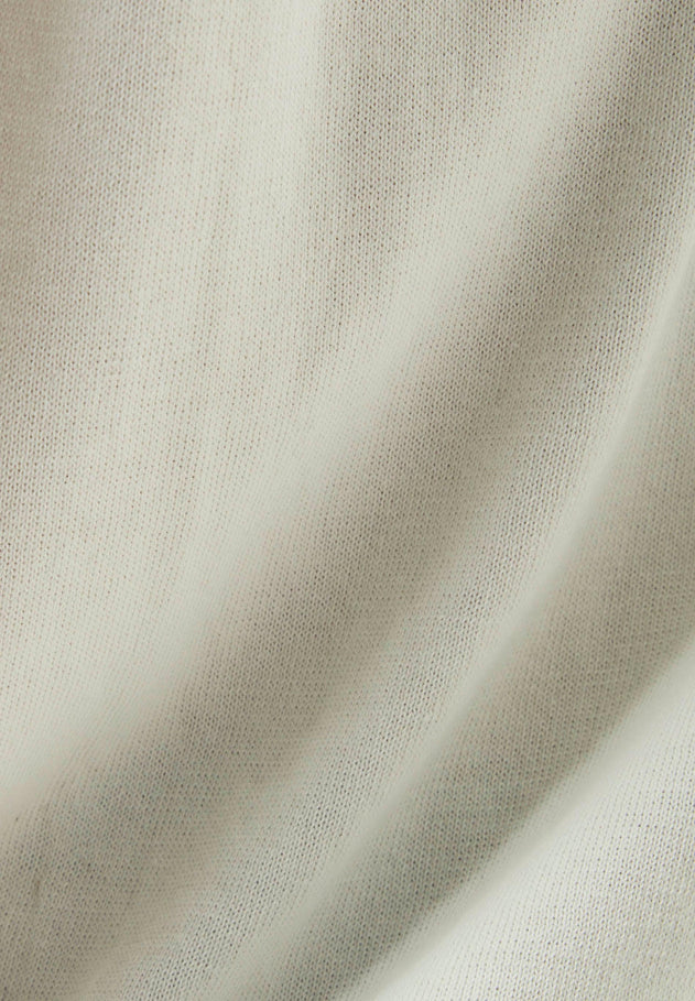 Men's Round Neck Organic Cotton Sweater Off White