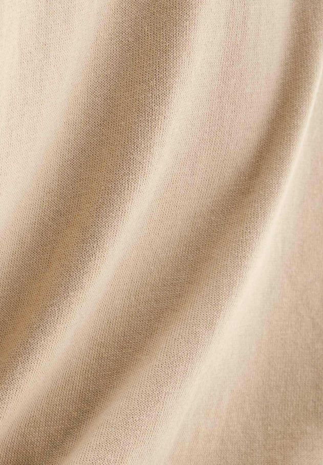 Men's V-Neck Organic Cotton Sweater Beige