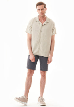 Men's Regular Fit Organic Cotton Shorts Asphalt