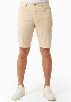 Men's Regular Fit Organic Cotton Shorts Beige