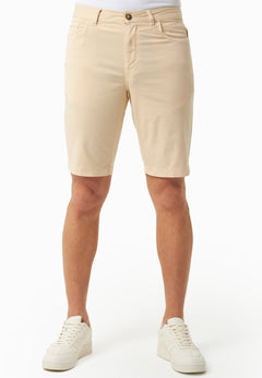 Men's Regular Fit Organic Cotton Shorts Beige