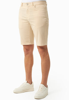 Men's Regular Fit Organic Cotton Shorts Beige