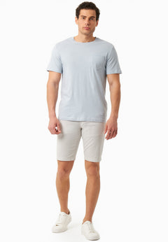 Men's Regular Fit Organic Cotton Shorts Light Grey