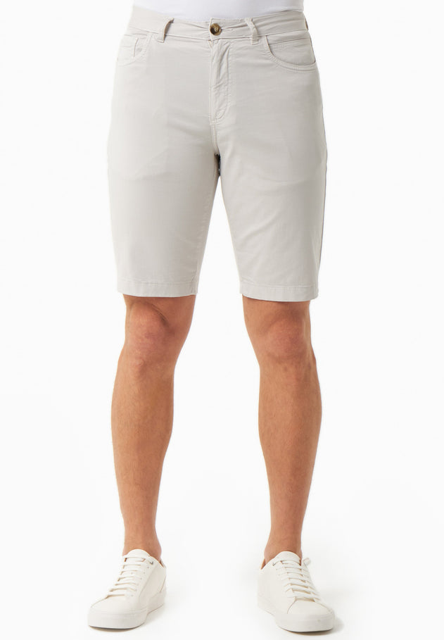 Men's Regular Fit Organic Cotton Shorts Light Grey