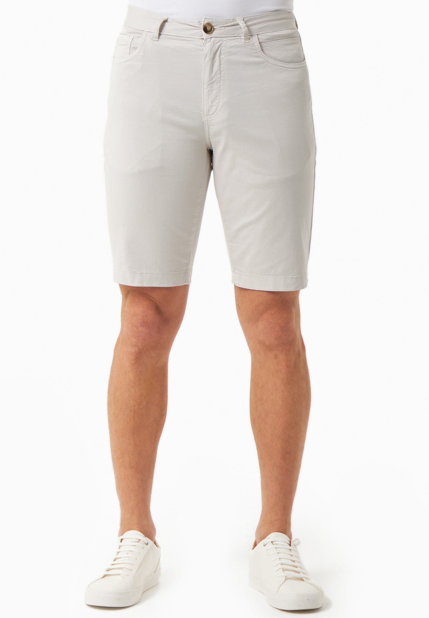 Men's Regular Fit Organic Cotton Shorts Light Grey