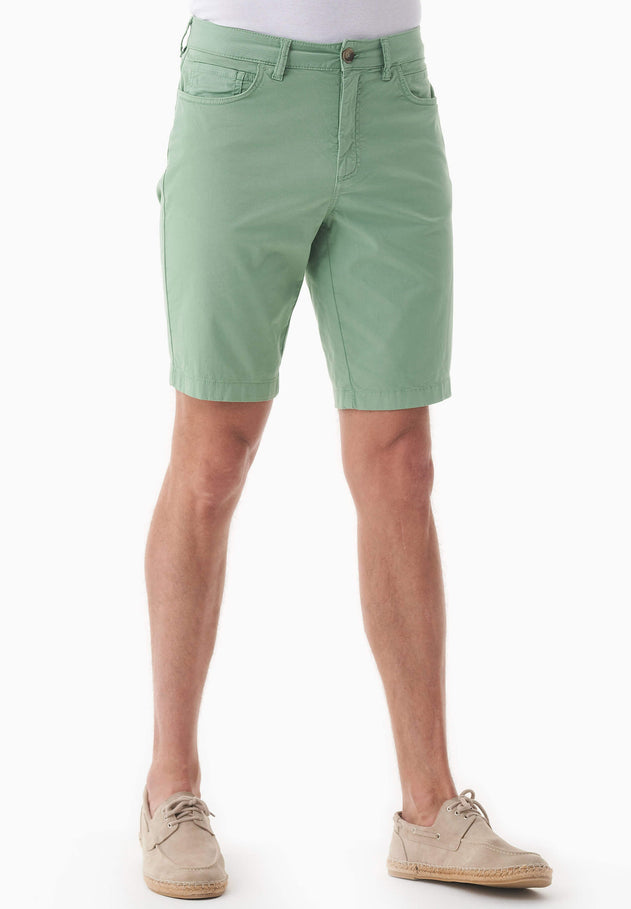 Men's Regular Fit Organic Cotton Shorts Matcha Green