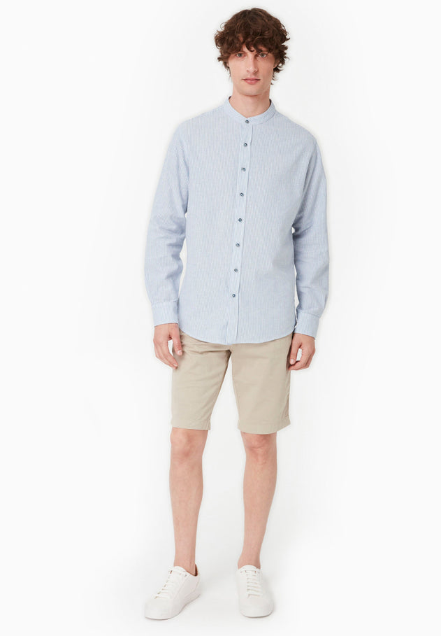 Men's Slim-Fit Organic Cotton Chino Shorts Feather Beige
