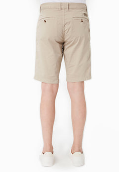 Men's Slim-Fit Organic Cotton Chino Shorts Feather Beige