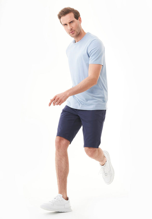 Men's Slim-Fit Organic Cotton Chino Shorts Navy