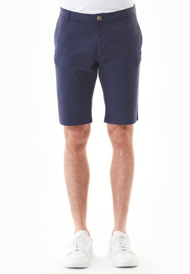Men's Slim-Fit Organic Cotton Chino Shorts Navy
