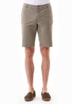 Men's Slim-Fit Organic Cotton Chino Shorts Smokey Olive