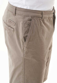 Men's Slim-Fit Organic Cotton Chino Shorts Smokey Olive