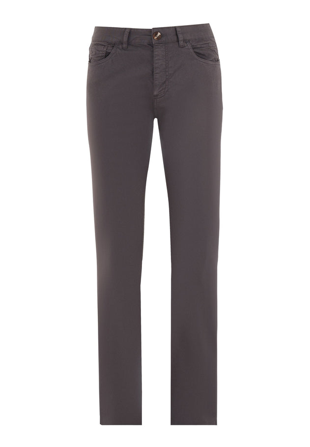 Men's Regular-Fit Organic Cotton Trousers Asphalt