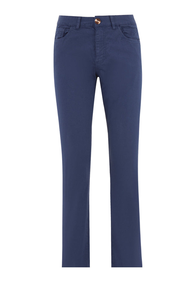 Men's Regular-Fit Organic Cotton Trousers Navy
