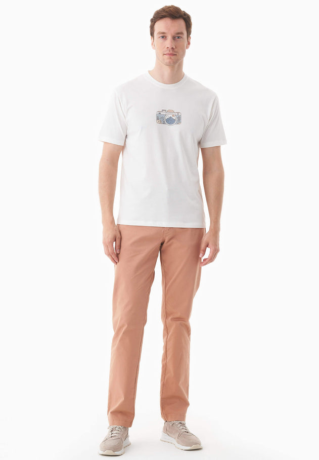 Men's Regular-Fit Organic Cotton Trousers Tan